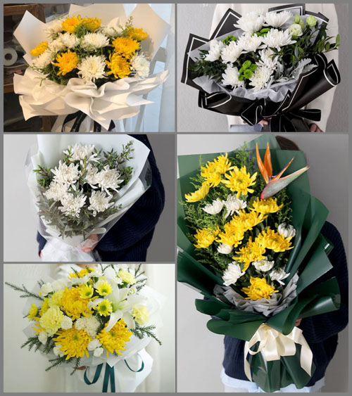 福建莆田涵江区萩芦镇洪里村白事花束代送
